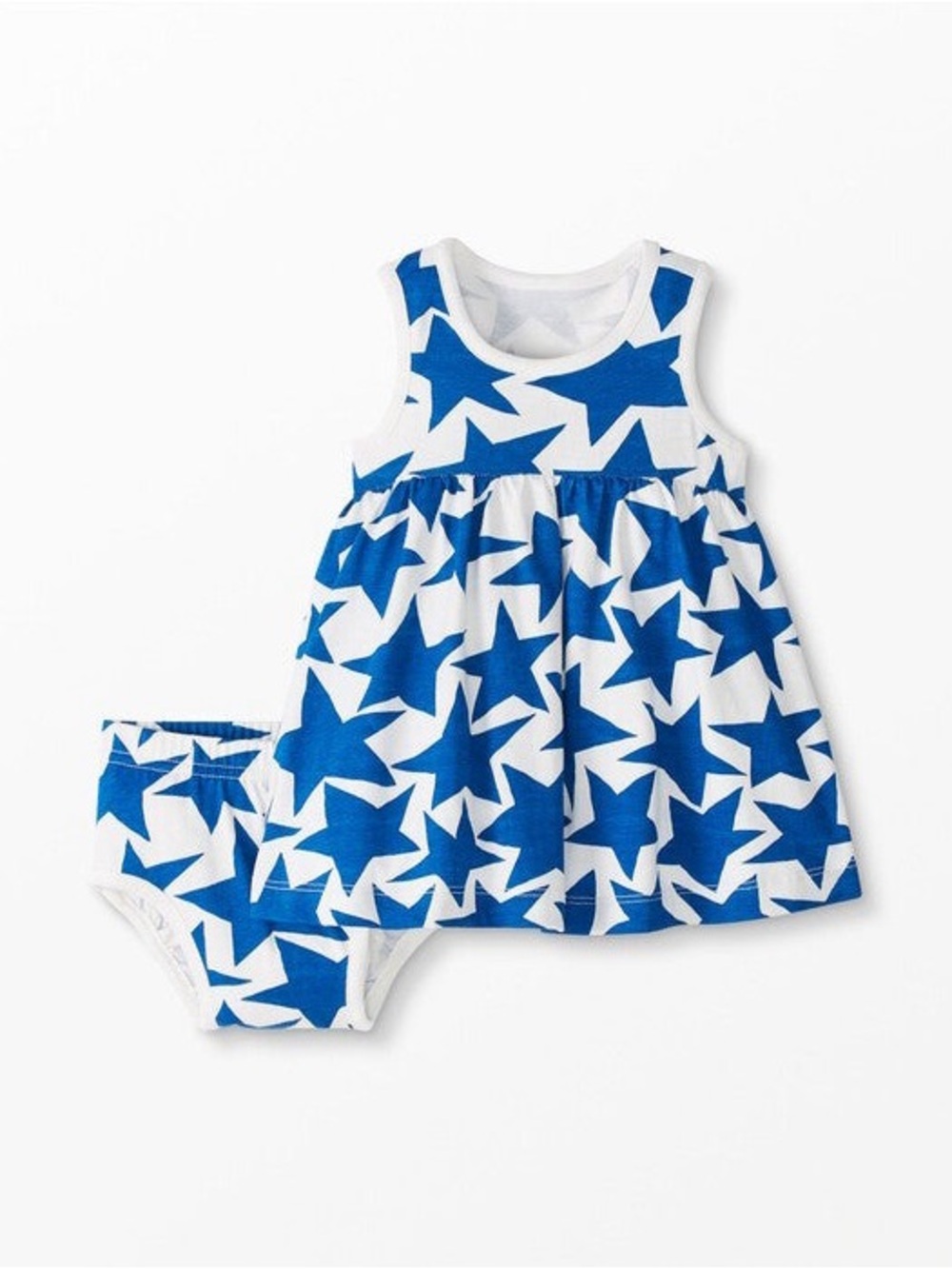 Hanna Andersson Baby 4th of July Dress and Bloomers Set